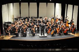 Poway Symphony Orchestra event audience and stage view